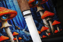 Финка Сканди (сталь D2, рукоять стабилизированная карельская береза, больстер алюминий)