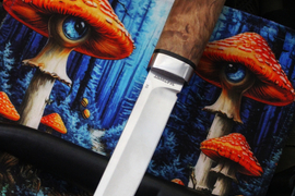 Финка Сканди (сталь D2, рукоять стабилизированная карельская береза, больстер алюминий)