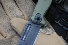 Складной нож Ultras F Olive AUS-10 Black Wash