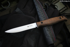 Туристический нож Companero AUS-10 Cobalt Cryo (рукоять орех)