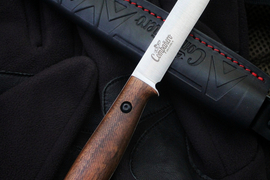 Туристический нож Companero AUS-10 Cobalt Cryo (рукоять орех)