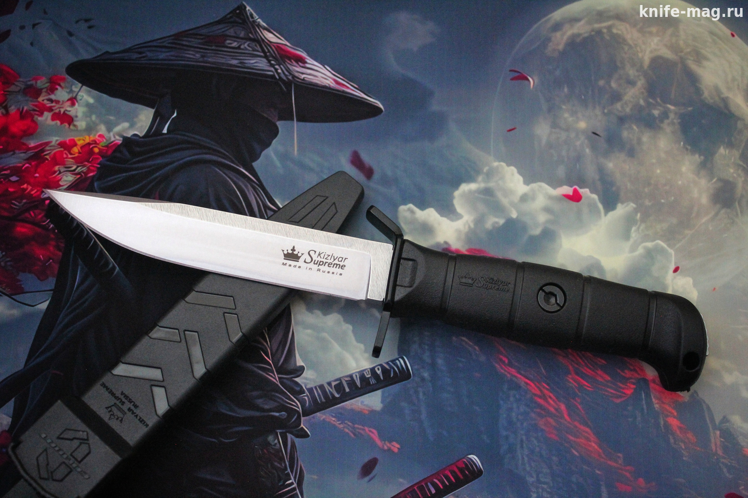 Тактический нож Combat AUS-10 Cobalt Cryo Stone Wash