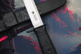 Тактический нож Combat AUS-10 Cobalt Cryo Stone Wash