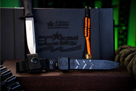 Тактический нож Combat AUS-10 Cobalt Cryo Stone Wash