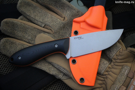 Туристический нож Crony Black/Orange AUS-10 Kydex