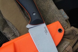 Туристический нож Crony Black/Orange AUS-10 Kydex