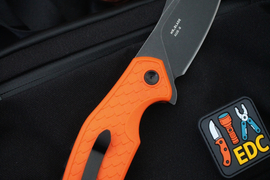 Складной нож Wyvern Orange FRN, AUS-8 Black Wash