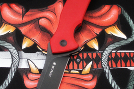 Складной нож Hellcat Mini VG-10 Black Wash, G-10 Red