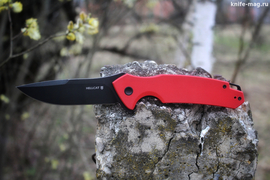 Складной нож Hellcat VG-10 Black Wash, G-10 Red