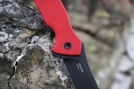Складной нож Hellcat VG-10 Black Wash, G-10 Red