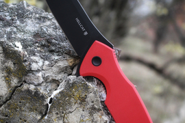 Складной нож Hellcat VG-10 Black Wash, G-10 Red