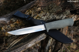 Штрафбат Нью сканди спуски (сталь 100х13М, рукоять текстолит, пескоструйная обработка рукояти)