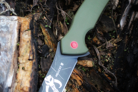 Складной нож Hellcat Mini Boba Fett VG-10 Black Wash, G-10 Olive