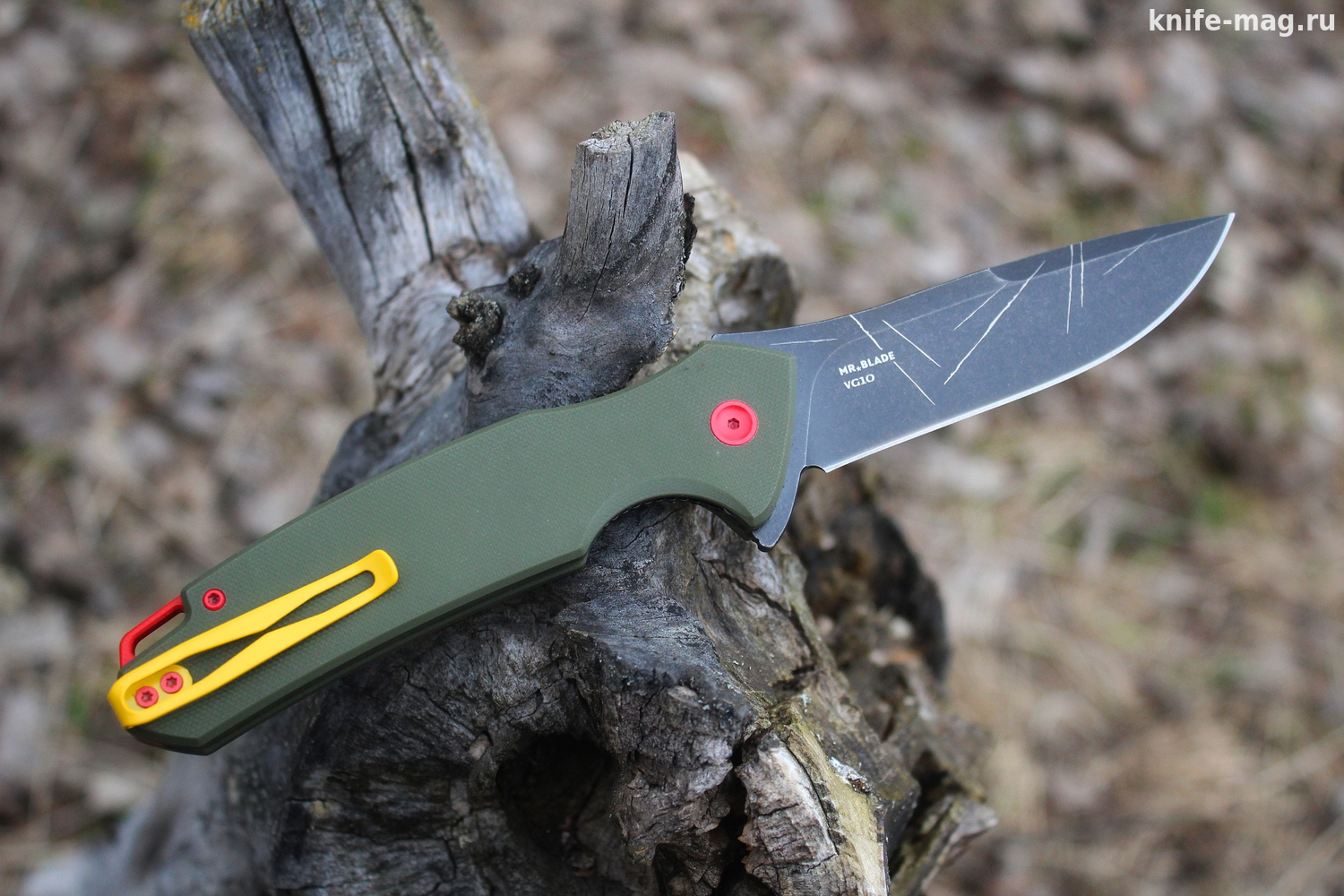 Складной нож Hellcat Boba Fett VG-10 Black Wash, G-10 Olive