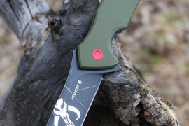 Складной нож Hellcat Boba Fett VG-10 Black Wash, G-10 Olive
