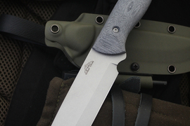 Туристический нож Forester AUS-10 с огнивом Kydex