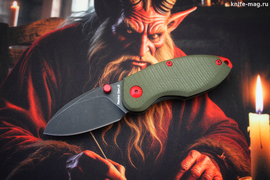Складной нож Rexbo Gen.2 Boba Fett VG-10 Black Wash, G-10 Olive