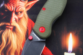 Складной нож Rexbo Gen.2 Boba Fett VG-10 Black Wash, G-10 Olive