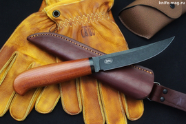 Туристический нож Койот Bohler N690 Black Wash, рукоять платан