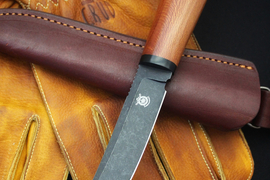 Туристический нож Койот Bohler N690 Black Wash, рукоять платан