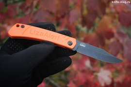 Складной нож Капрал Liza Alert (Лиза Алерт) AUS-8 Black Wash, G-10 Orange