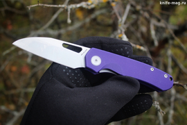 Складной нож Twite AUS-8 Beadblast, G-10 Violet