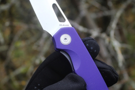 Складной нож Twite AUS-8 Beadblast, G-10 Violet