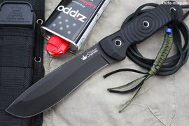 Тактический нож Vendetta AUS-8 Black Titanium