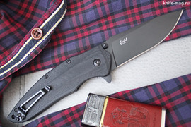 Складной нож Zedd AUS-8 Black Titanium