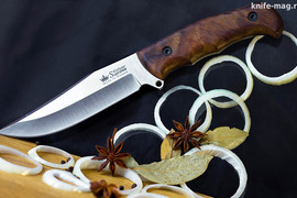 Туристический нож Caspian AUS-8 Satin Walnut