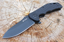 Складной нож Bloke X D2 Black Titanium