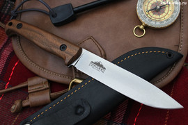 Туристический нож Pioneer AUS-8 Satin (рукоять орех)