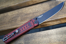 Складной нож Whisper Red D2 Black Titanium