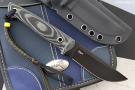 Туристический нож Nikki AUS-8 Black Titanium Kydex