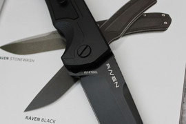 Складной автоматический нож Raven Black