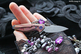 Нож-подвеска Колибри (Hummingbird) пурпурный
