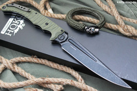 Складной нож Аватар AUS-8 Black Titanium