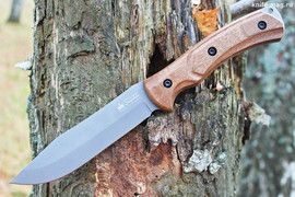Туристический нож Safari AUS-8 Stone Wash (рукоять орех)