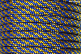 Paracord Type III 550, Spiral Blue&Gold