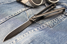 Нож шарнирно-рамочный Скат М Black