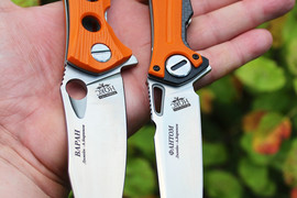 Складной нож Варан D2 Satin Orange G-10