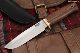 Туристический нож Кречет Bohler N690, рукоять орех