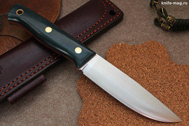 Туристический нож Модель XM D2, накладки micarta (Изумруд)