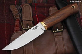 Туристический нож Гризли Bohler N690, рукоять орех