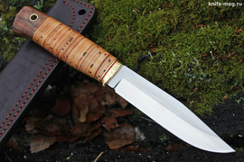 Туристический нож Юкон D2, рукоять береста