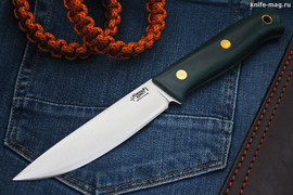 Туристический нож Росомаха Bohler N690, накладки micarta (Изумруд)