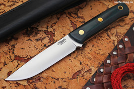 Туристический нож Модель M2 Bohler N690, накладки micarta (Изумруд)