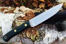 Туристический нож TKK Bohler N690, накладки micarta (Изумруд)