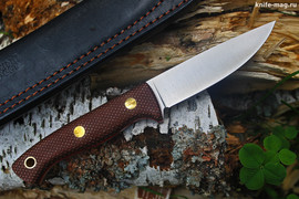 Туристический нож Шершень Bohler N690, накладки micarta Койот, оружейная насечка
