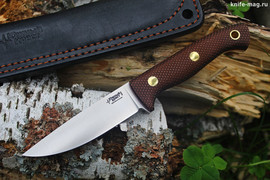 Туристический нож Шершень Bohler N690, накладки micarta Койот, оружейная насечка